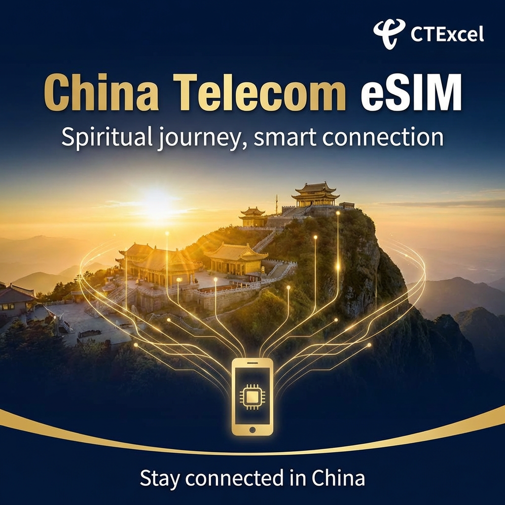 CTExcel eSIM by China Telecom: Virtual SIM Solution for Seamless Roaming, Support TikTok ChatGPT no need VPN, China mainland, HK, Macau